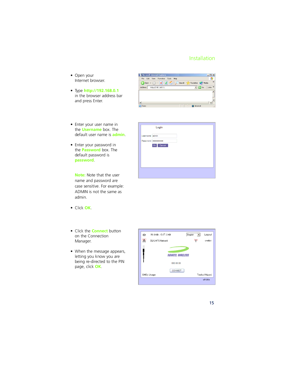 Ovation Software Ovation user manual Installation 