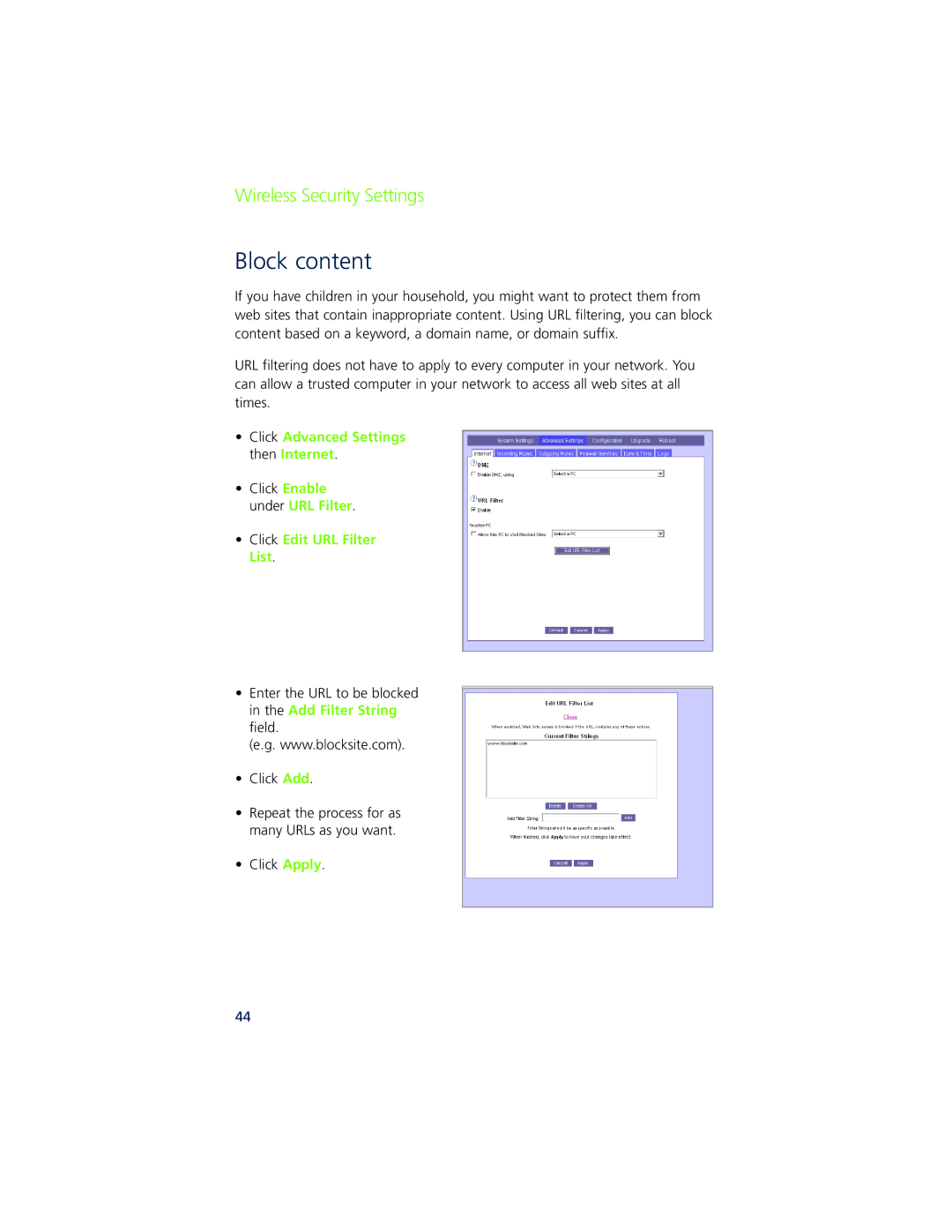 Ovation Software Ovation user manual Block content 