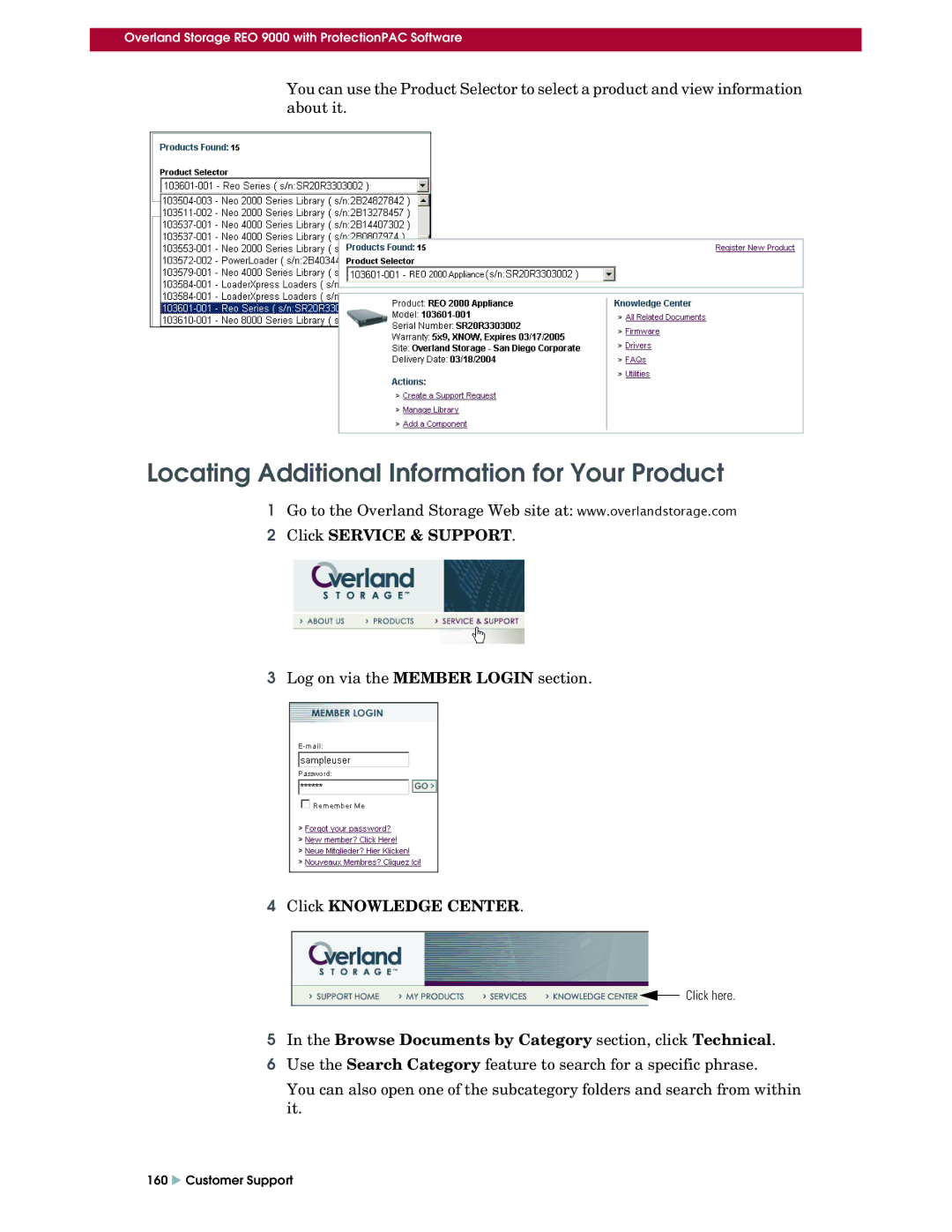 Overland Storage REO 9000 setup guide Locating Additional Information for Your Product 