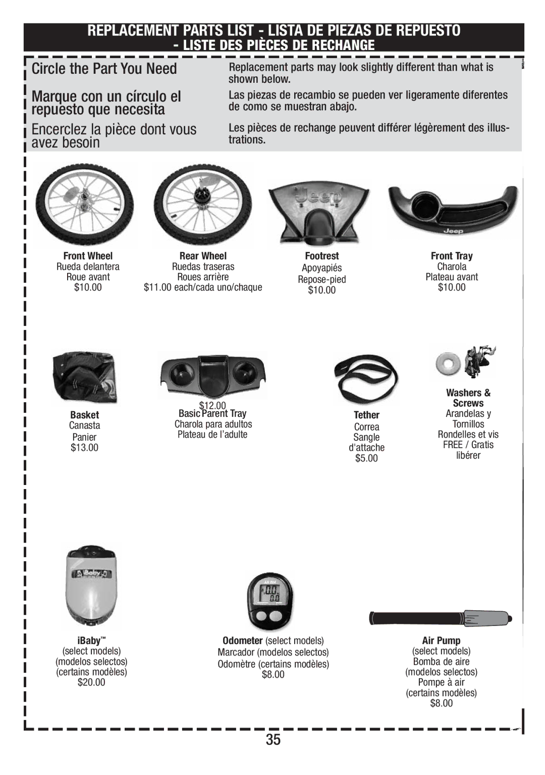 Overland Storage S81-T-R2 4/10 Circle the Part You Need, Marque con un círculo el, Repuesto que necesita, Avez besoin 