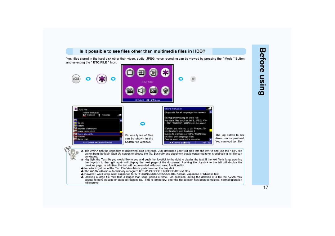 Ovideon AVIAh user manual Mode 