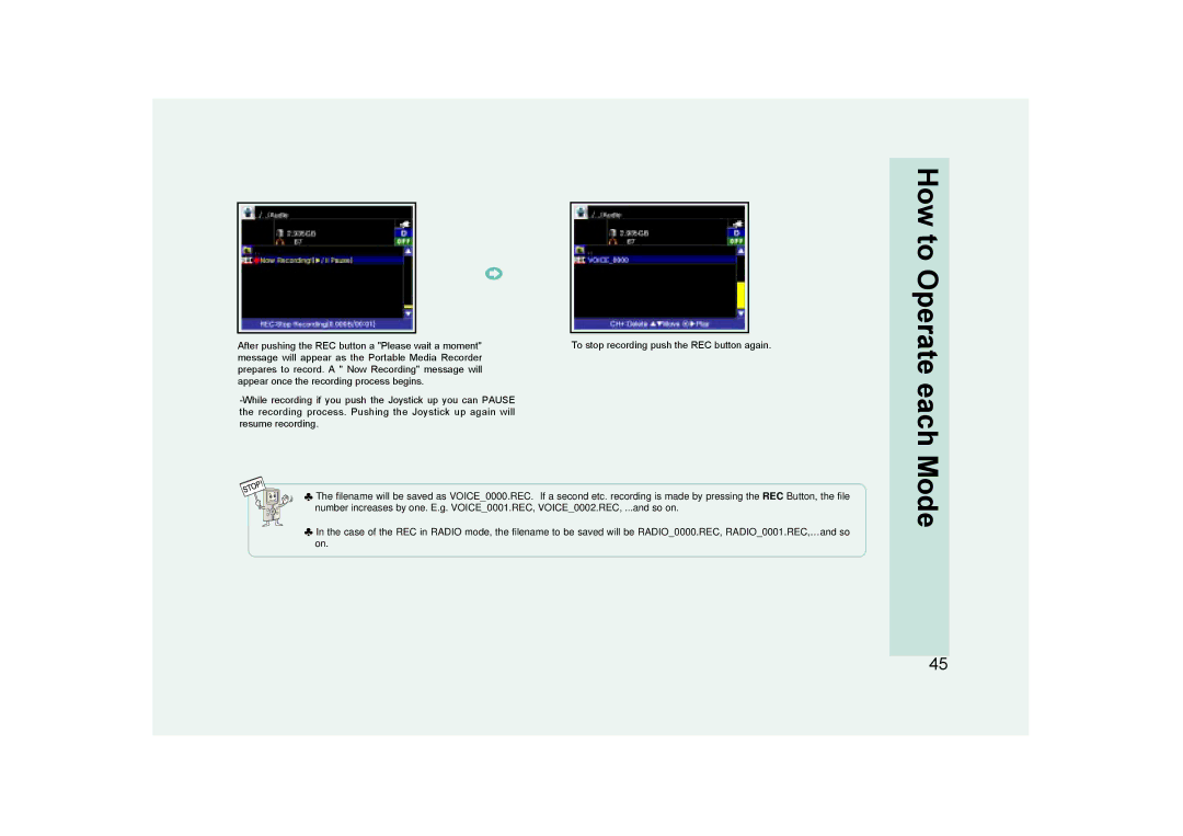 Ovideon AVIAh user manual After pushing the REC button a Please wait a moment 