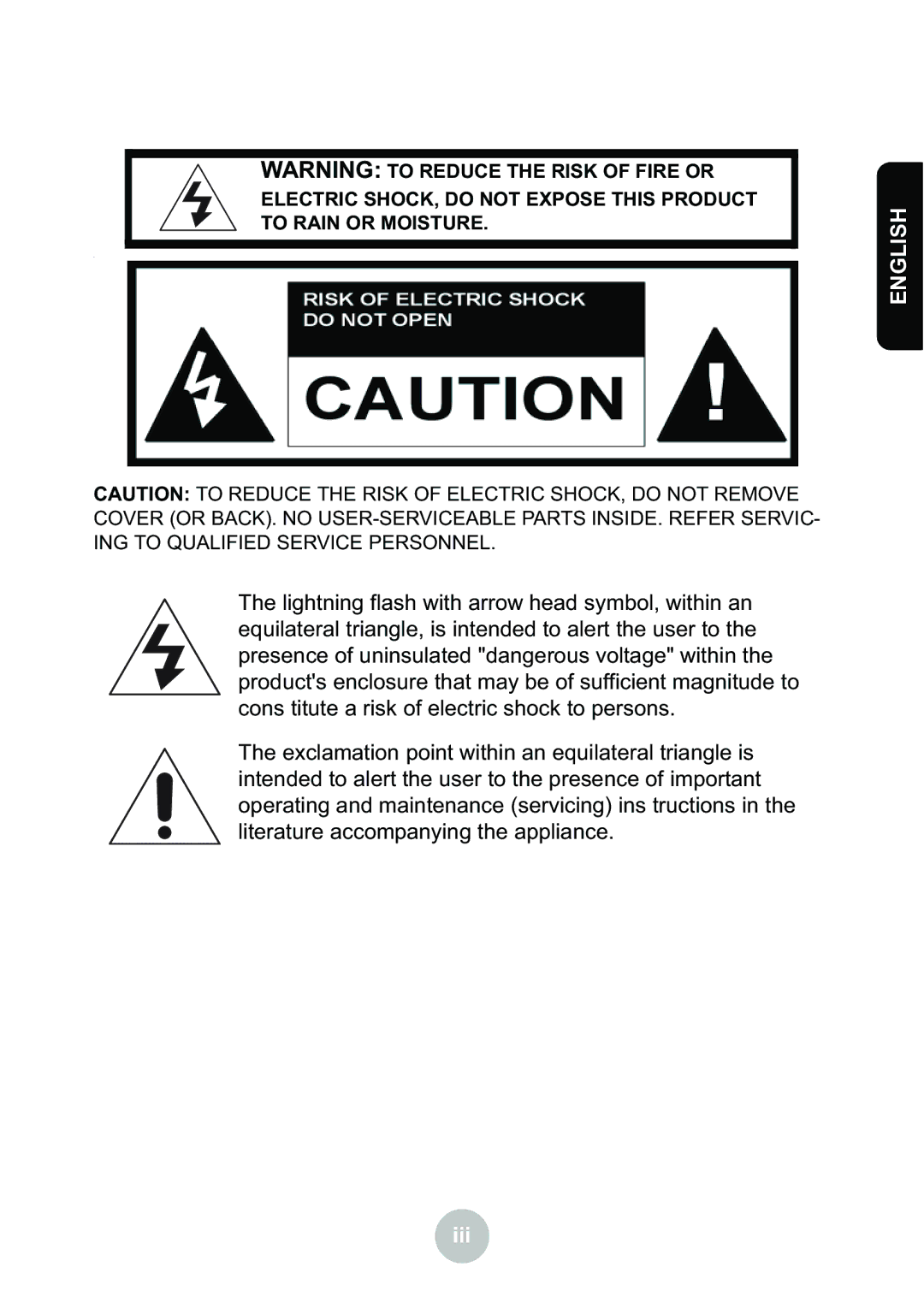 Ovideon LC2000 user manual Iii 