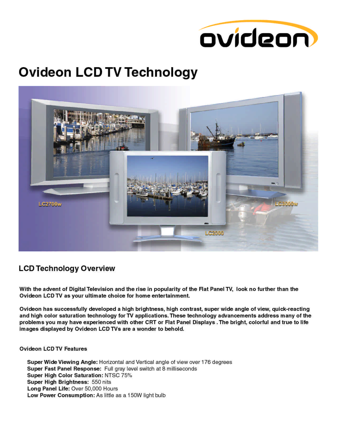 Ovideon LC2700w, LC3000w manual 