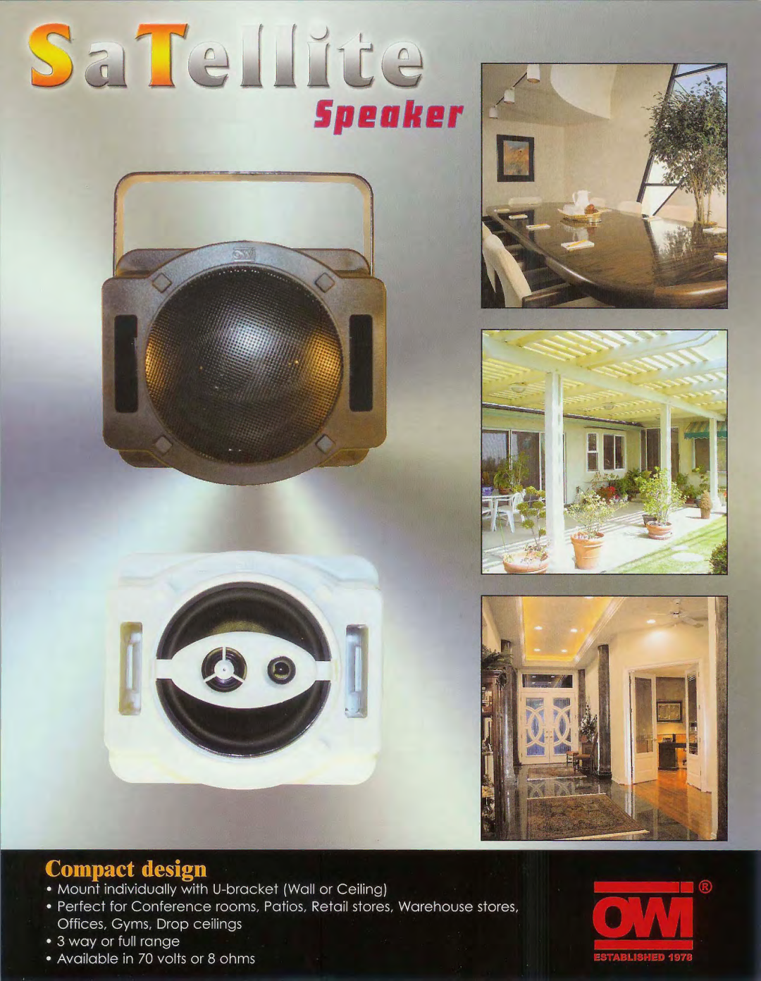 OWI Satellite Speaker manual 