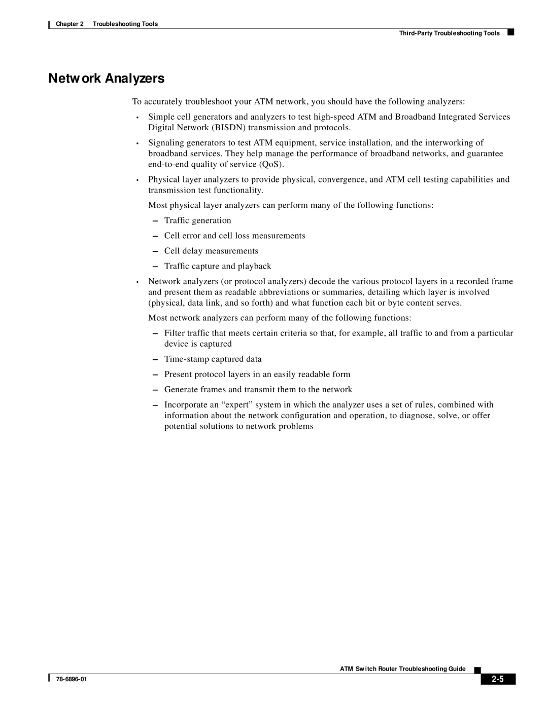 Oxygen 78-6896-01 manual Network Analyzers 