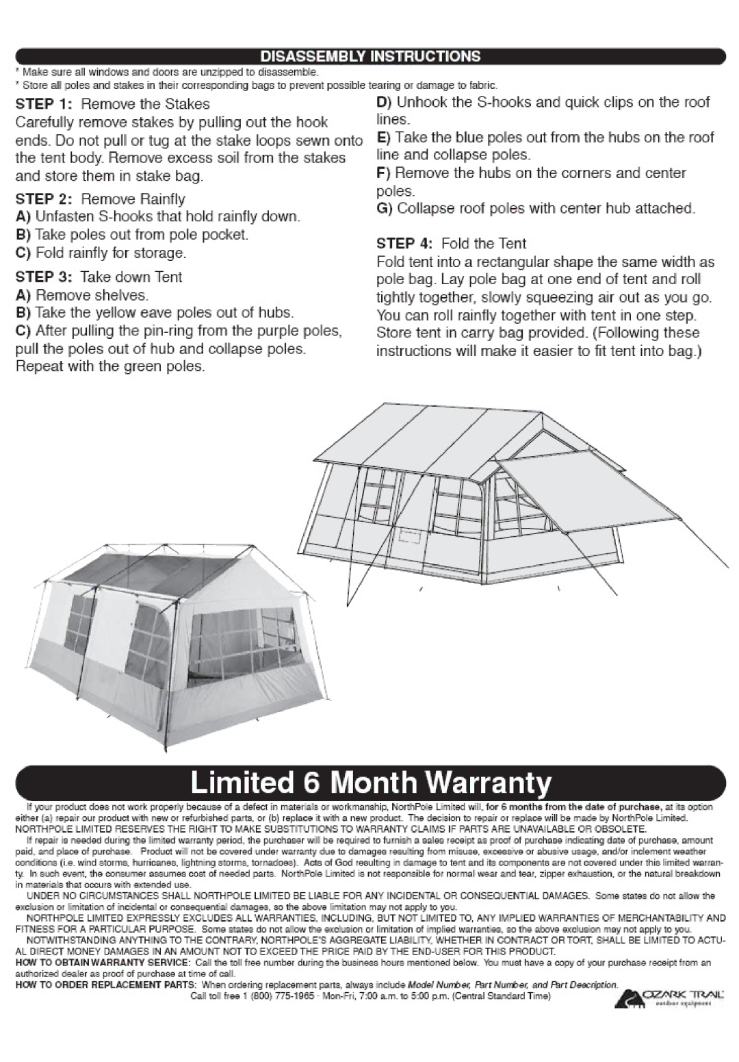 Ozark Trail WMT-1410N manual 