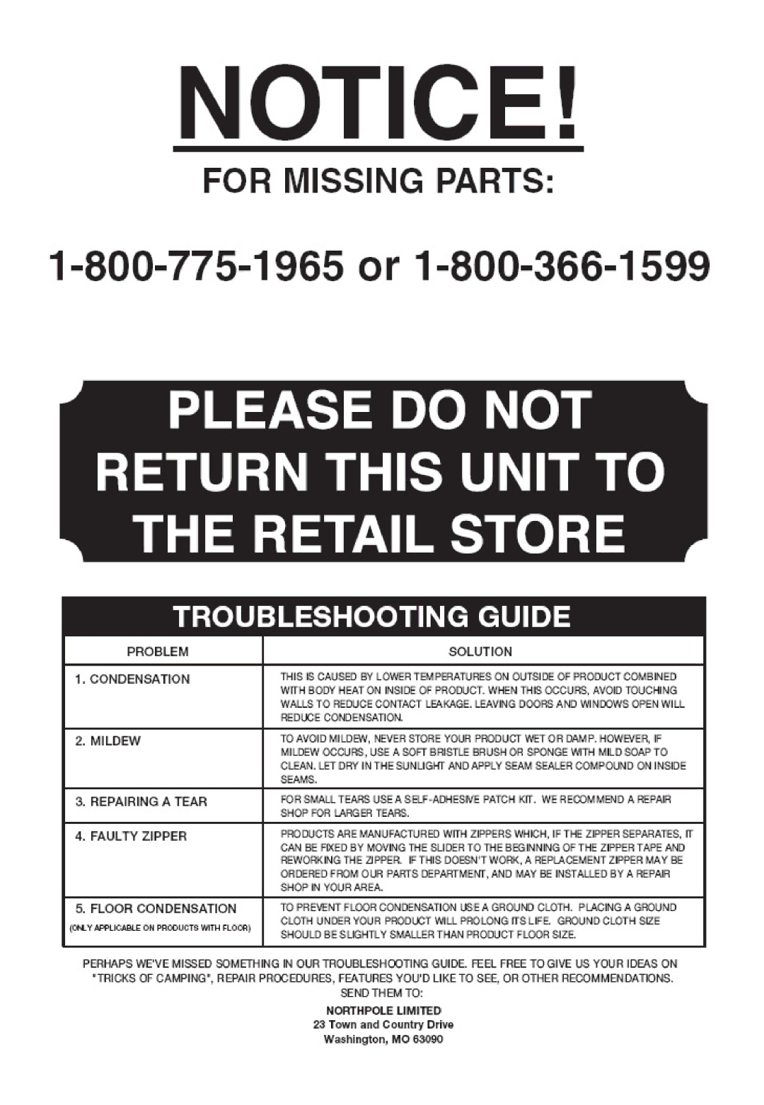 Ozark Trail WMT-9920 manual 