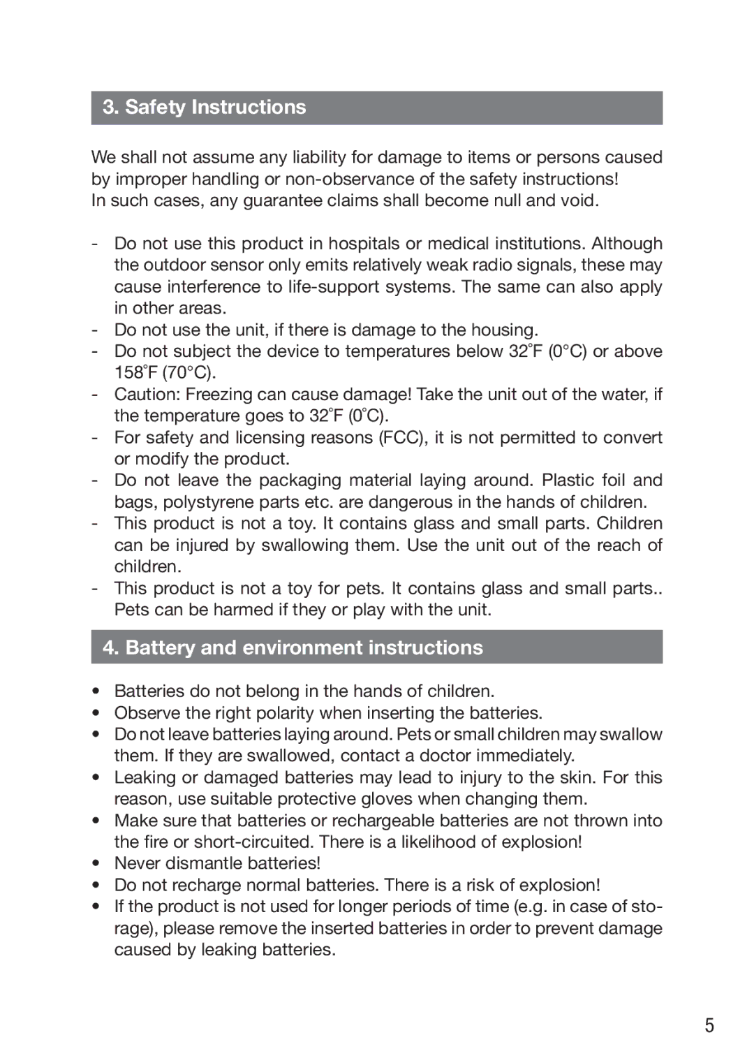 P3 International E9310 manual Safety Instructions, Battery and environment instructions 