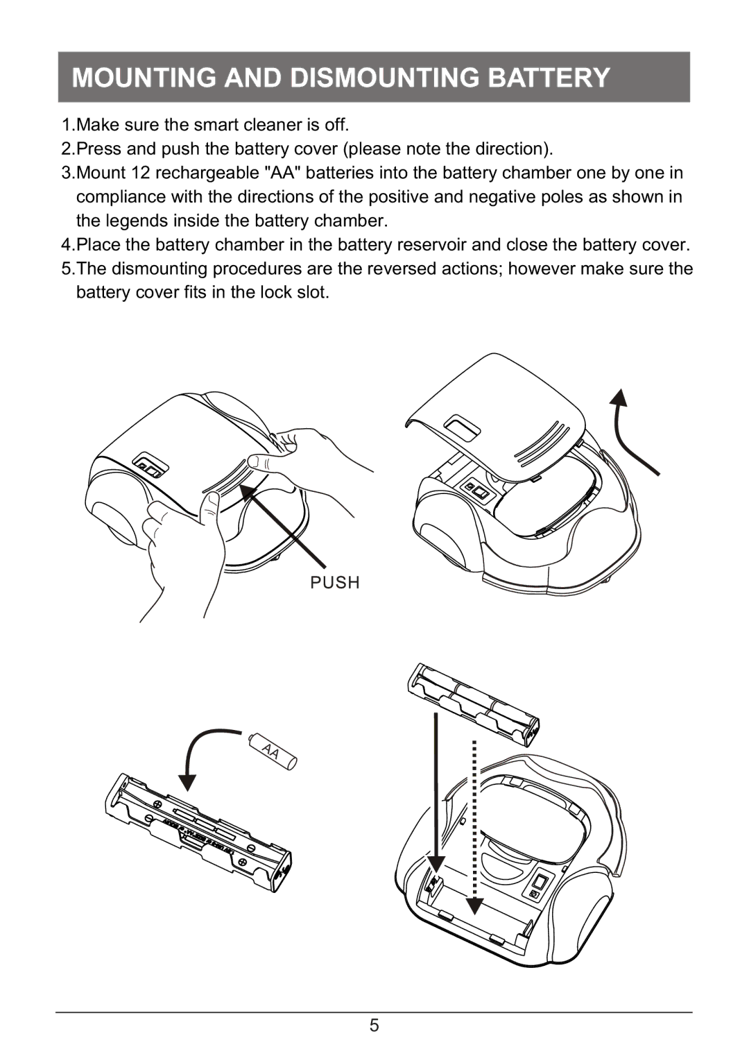 P3 International P4920 operation manual Mounting and Dismounting Battery 