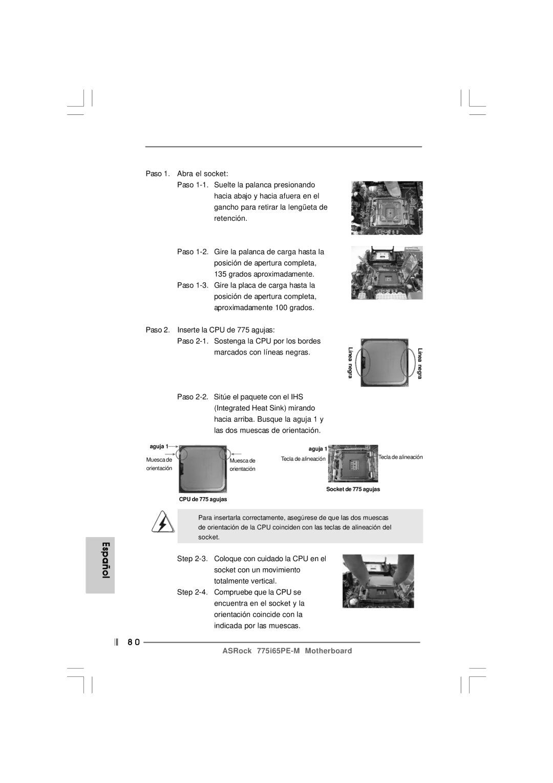 Pacific Digital 775I65PE-M specifications Líneanegra 