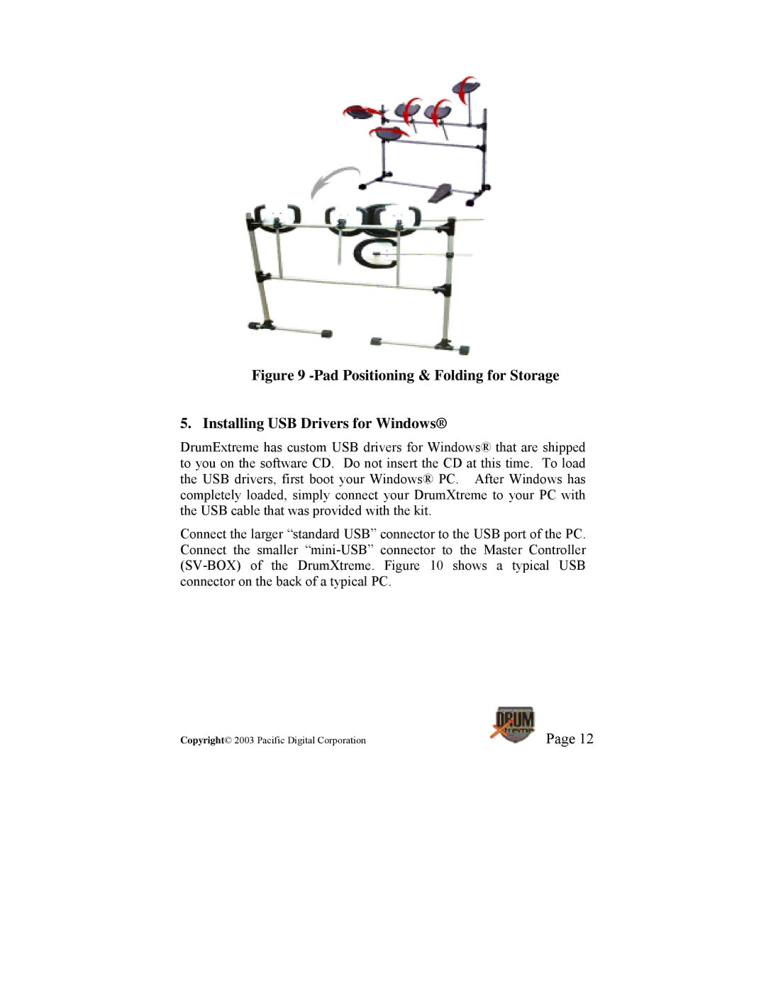 Pacific Digital DrumXtreme manual Copyright 2003 Pacific Digital Corporation 