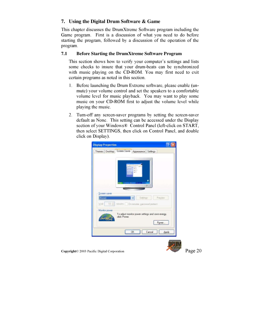 Pacific Digital manual Using the Digital Drum Software & Game, Before Starting the DrumXtreme Software Program 