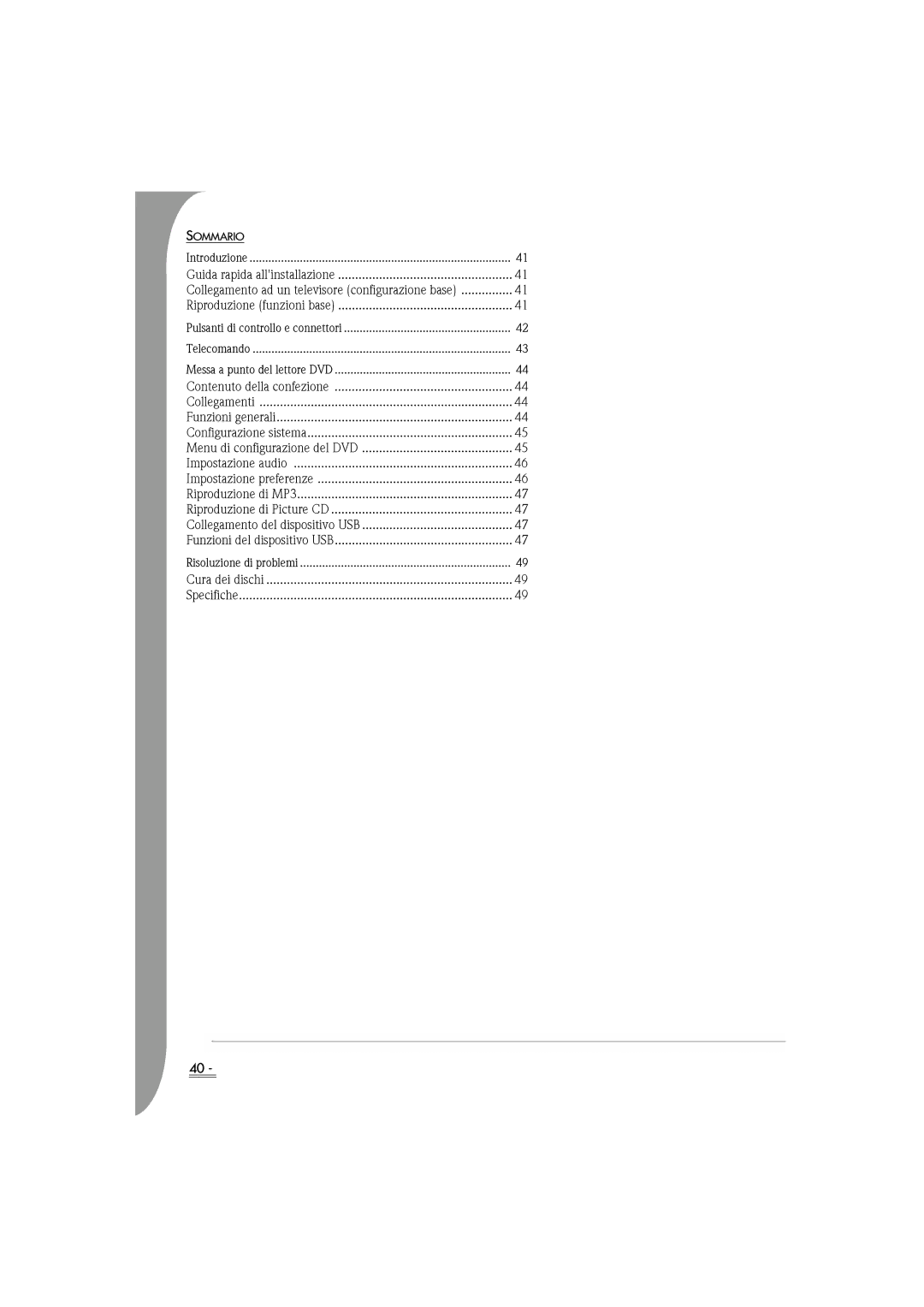 Packard Bell DVX 460 manual Sommario, Introduzione, Risoluzione di problemi 