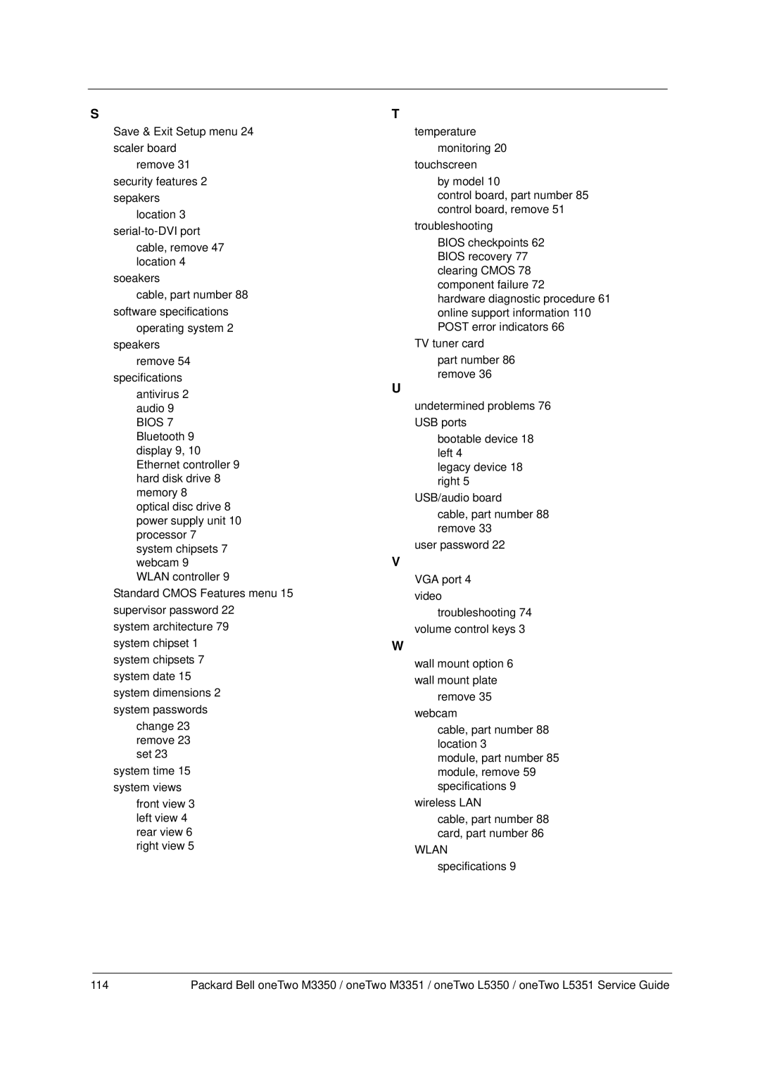 Packard Bell M3350 manual 