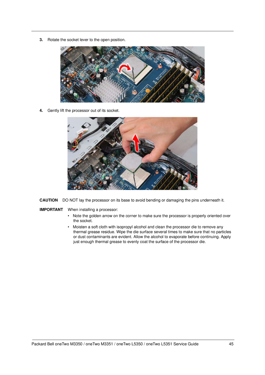 Packard Bell M3350 manual 