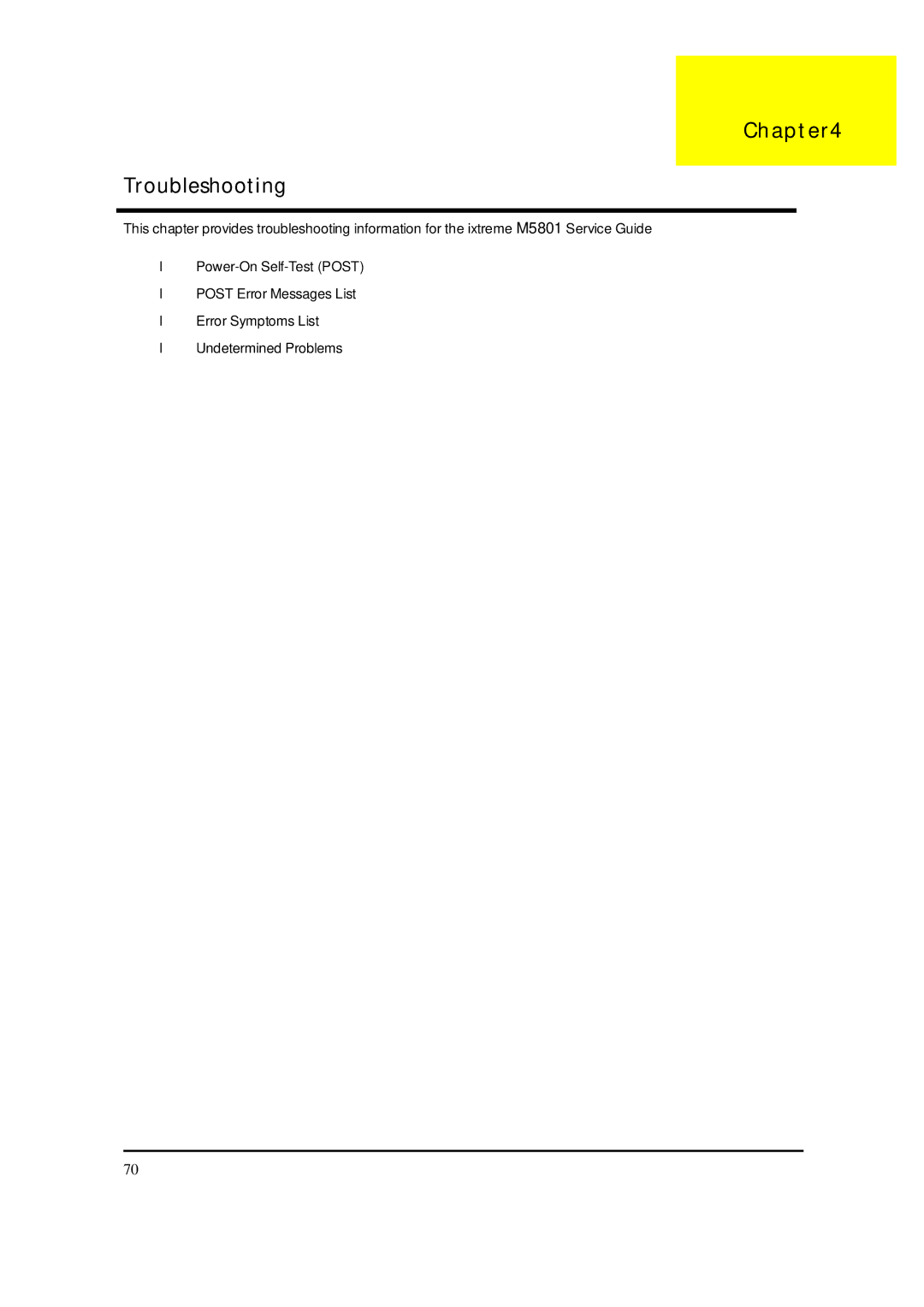 Packard Bell M5801 manual Troubleshooting 