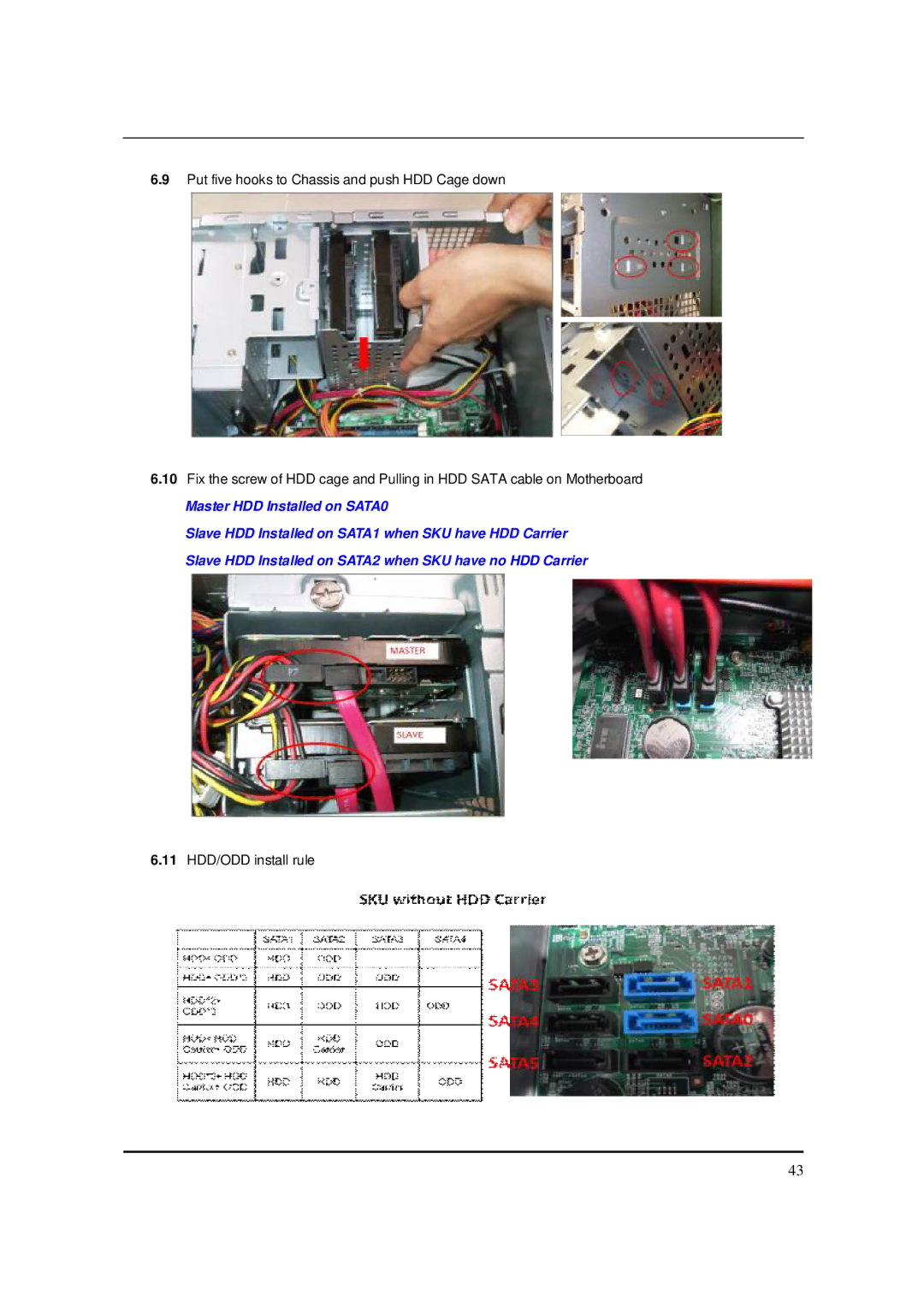 Packard Bell M5850 manual Master HDD Installed on SATA0 