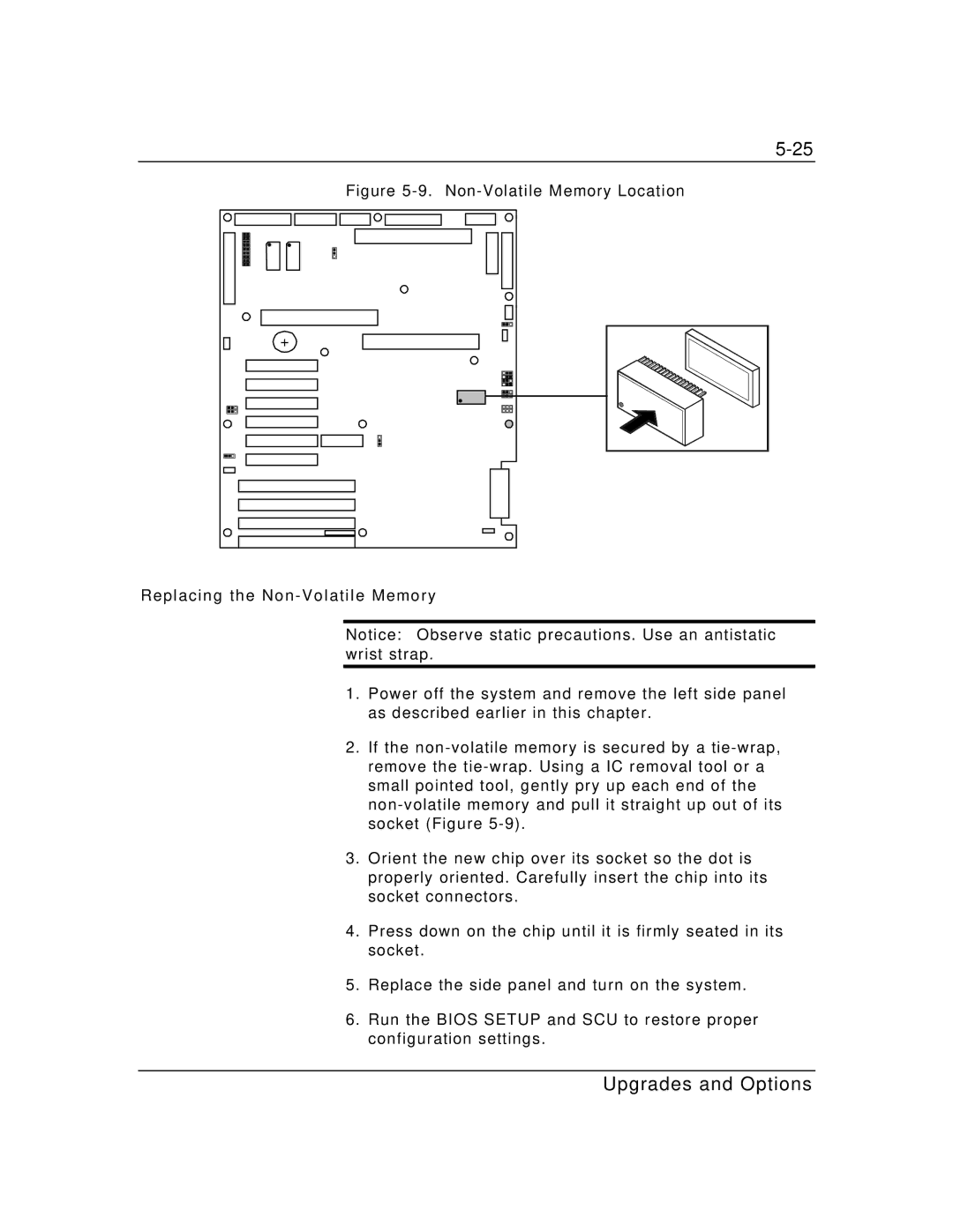 Packard Bell MH4000 manual Replacing the Non Volatile Memory 