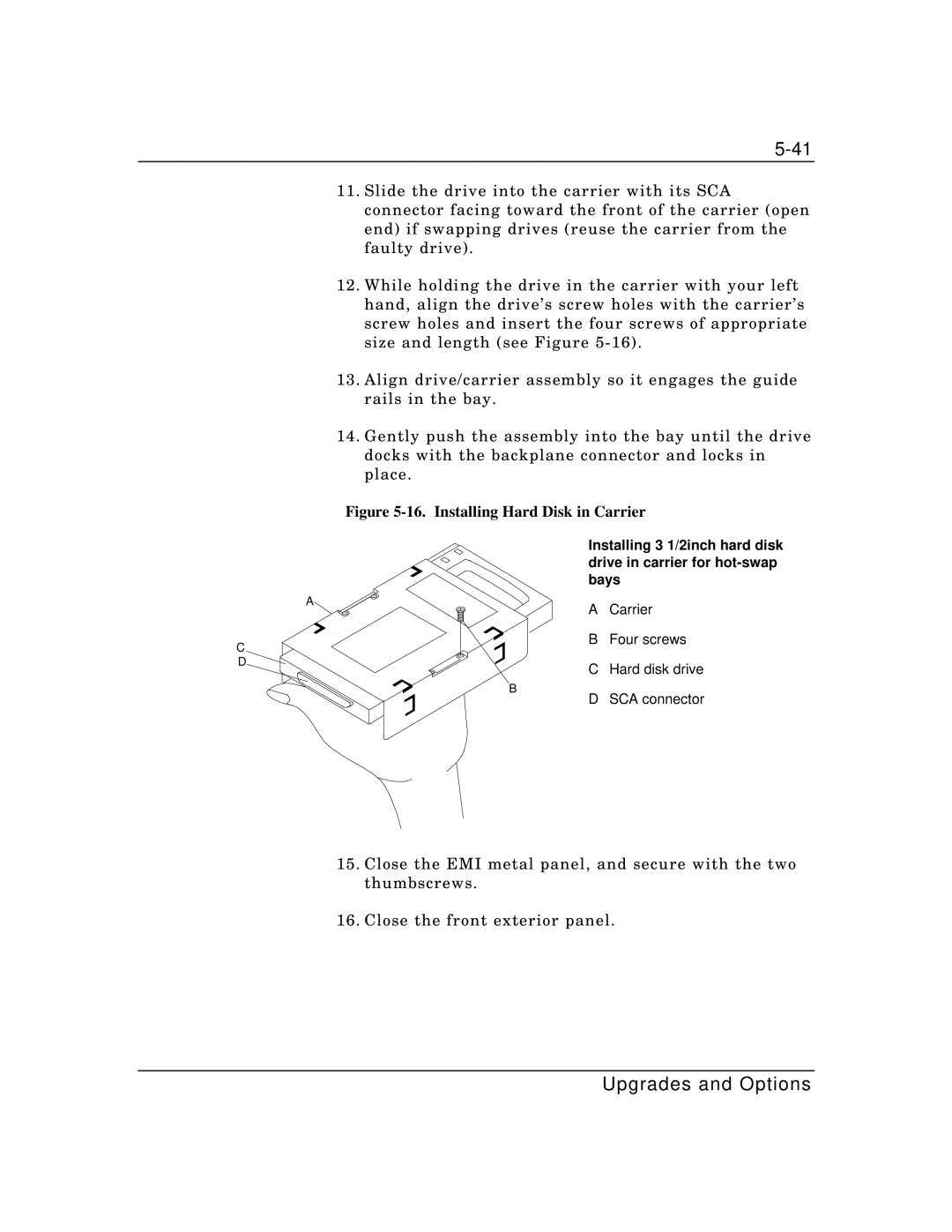 Packard Bell MH4000 manual Installing Hard Disk in Carrier 