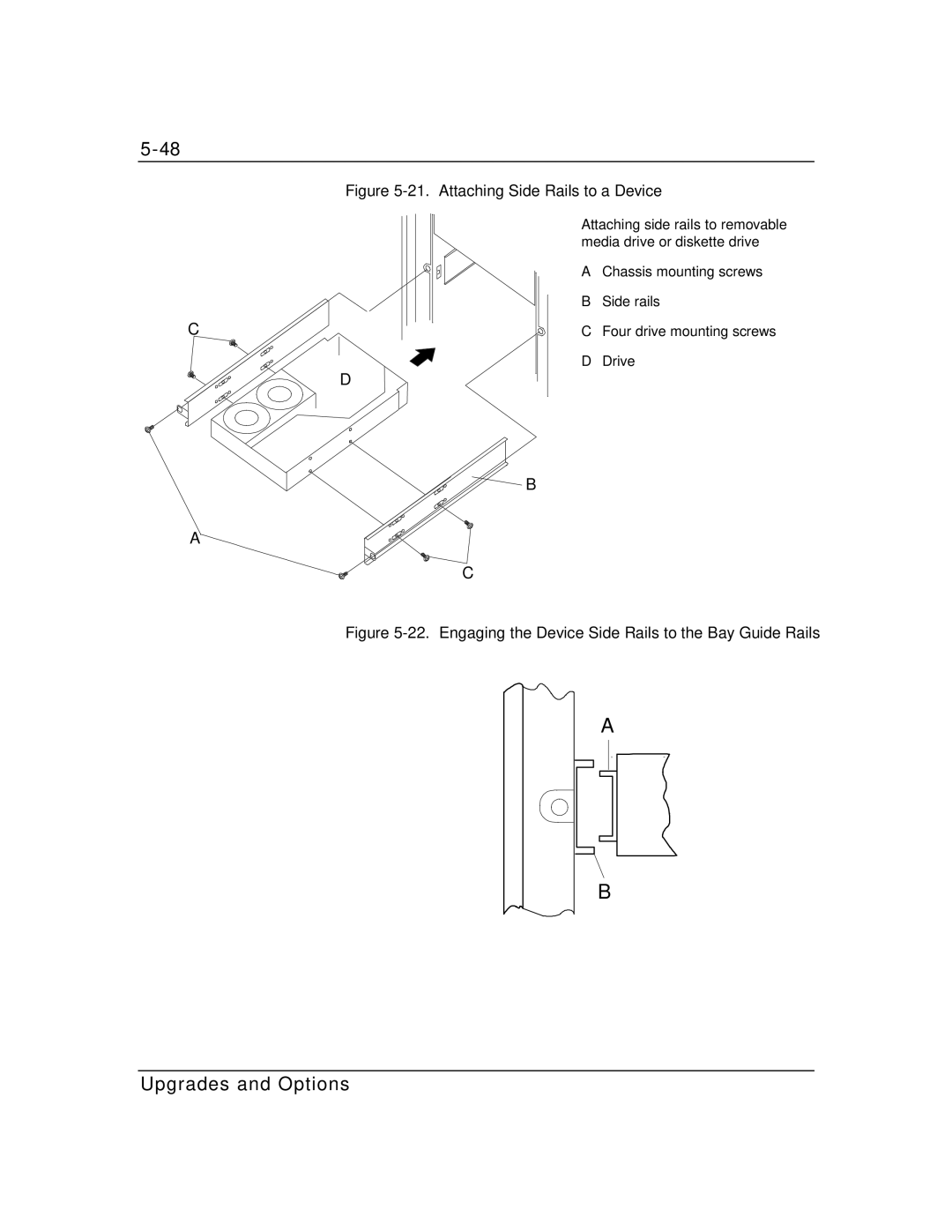 Packard Bell MH4000 manual Attaching Side Rails to a Device 