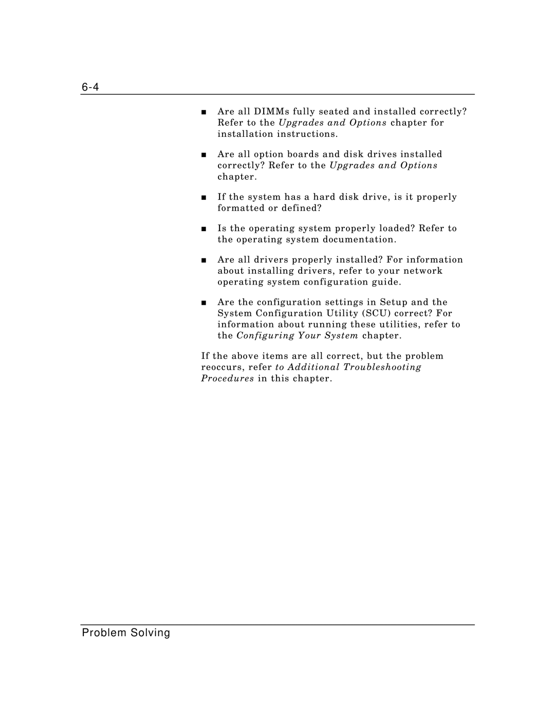 Packard Bell MH4000 manual Problem Solving 