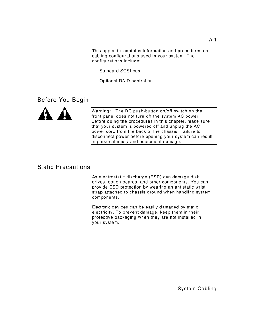 Packard Bell MH4000 manual Before You Begin Static Precautions 