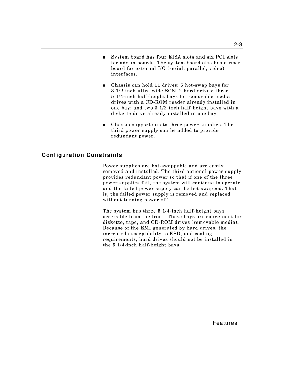 Packard Bell MH4000 manual Configuration Constraints 