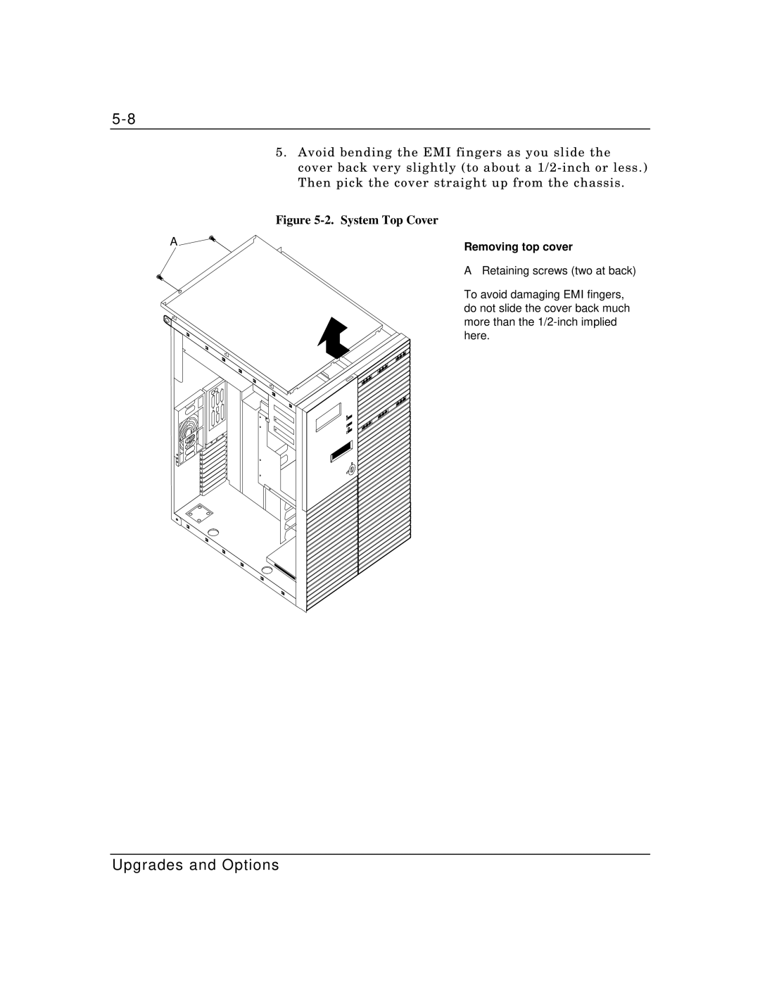 Packard Bell MH4000 manual System Top Cover, Removing top cover 