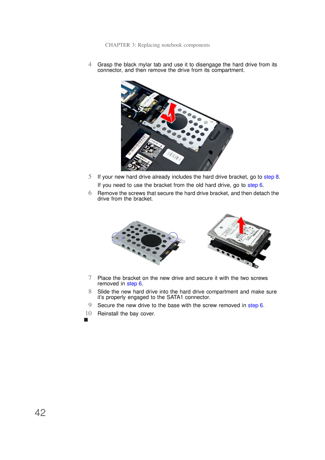 Packard Bell NS1 1HR manual Replacing notebook components 