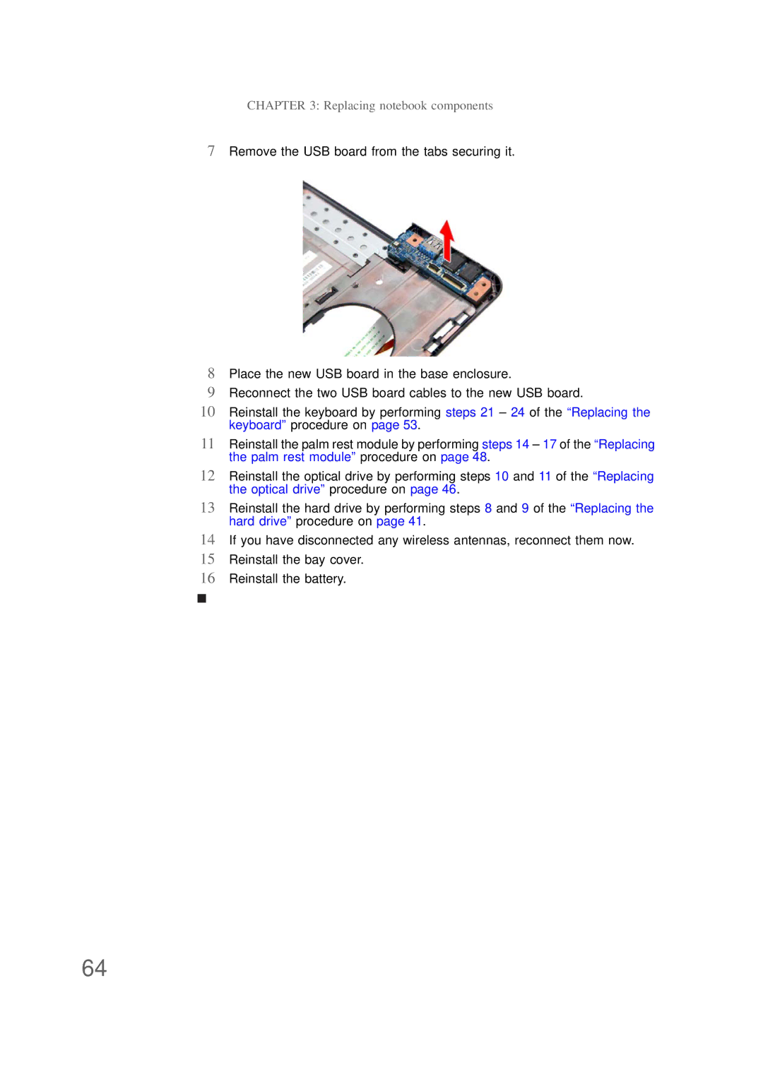 Packard Bell NS1 1HR manual Replacing notebook components 