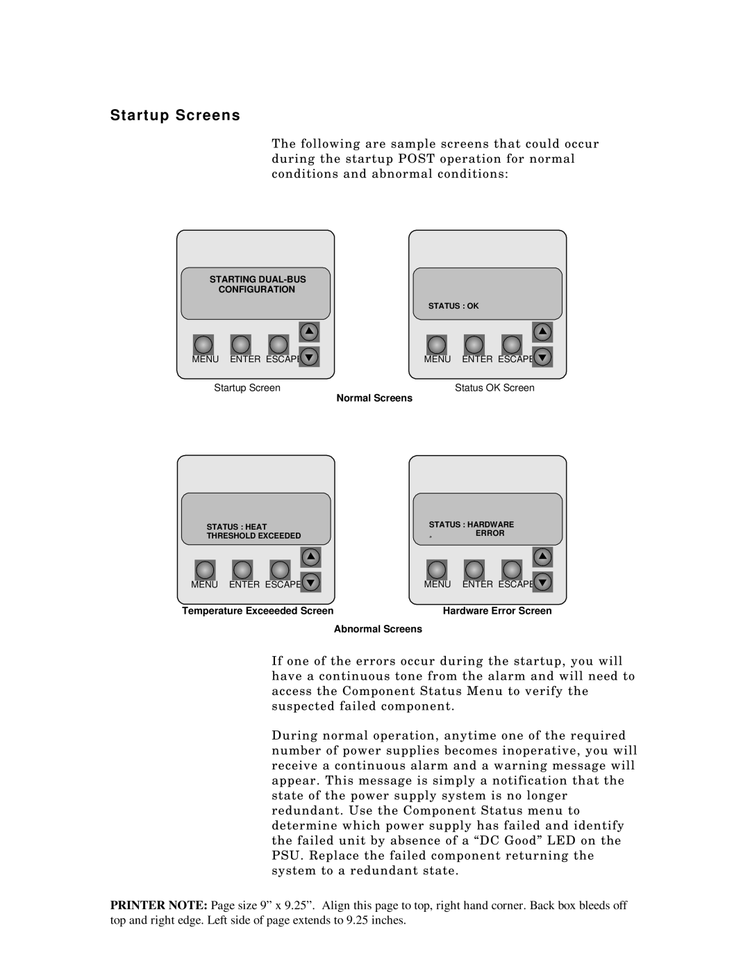 Packard Bell ST8000, 5800 manual Startup Screens 