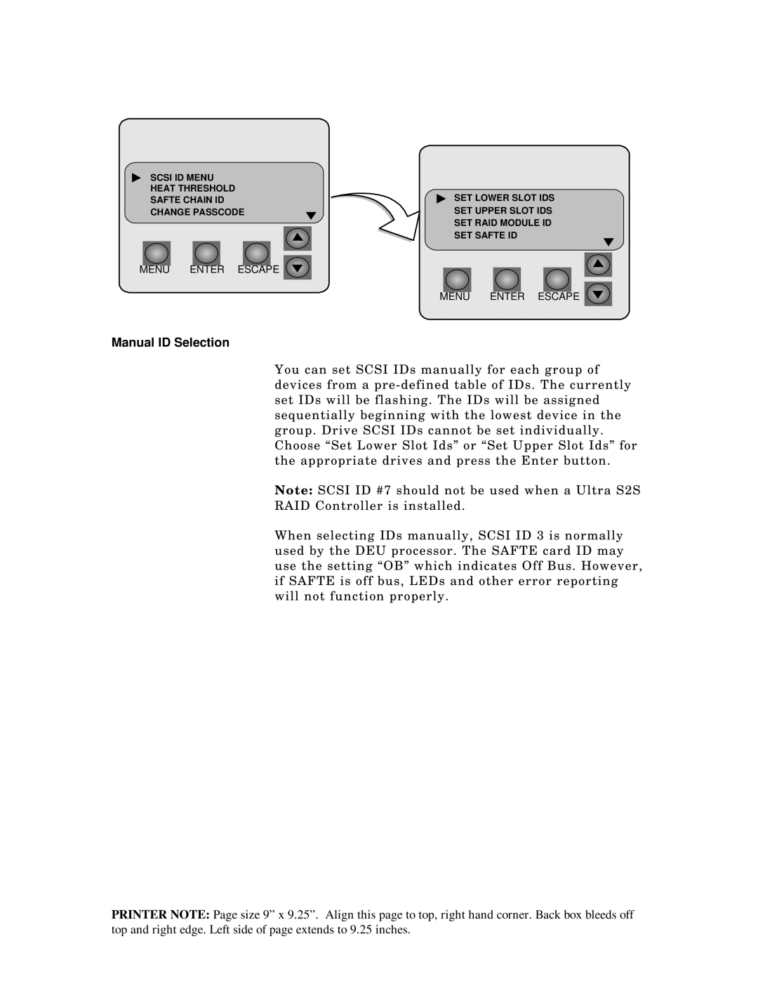 Packard Bell ST8000, 5800 manual Manual ID Selection 