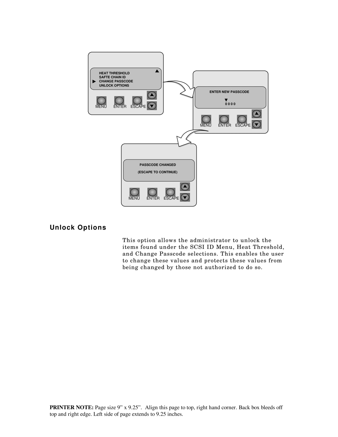 Packard Bell ST8000, 5800 manual Unlock Options 