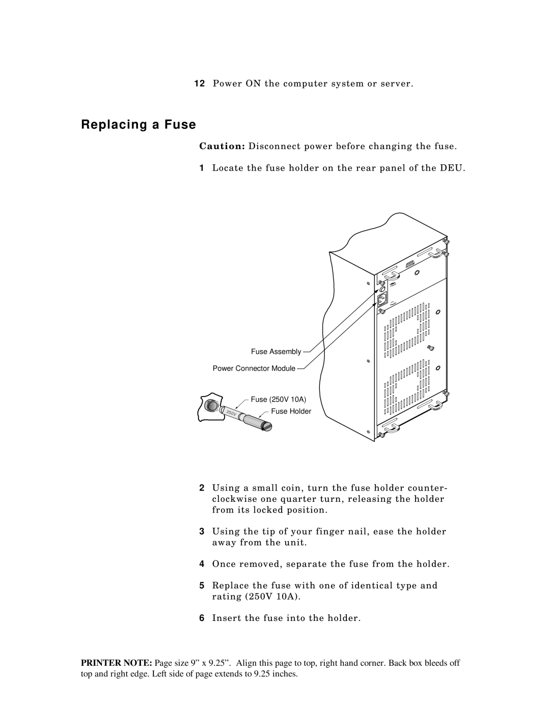 Packard Bell 5800, ST8000 manual Replacing a Fuse 