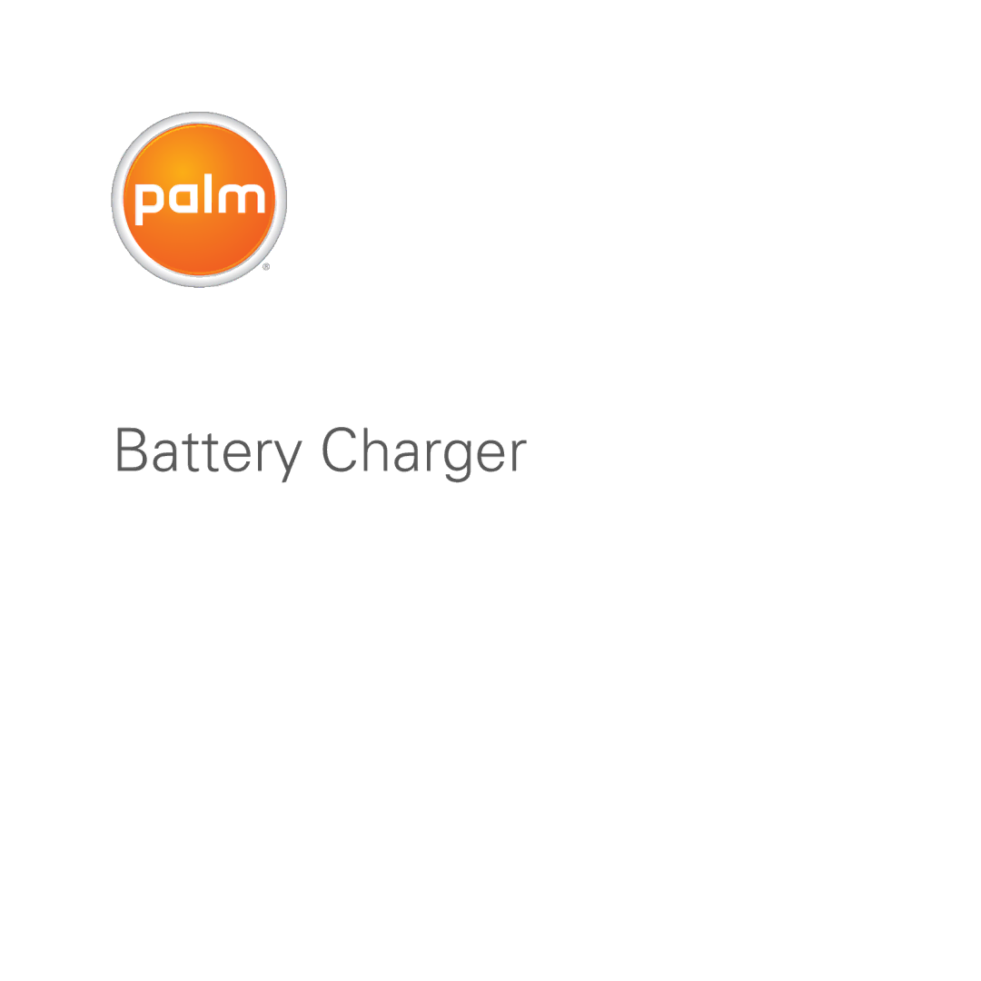 Palm 3404WW manual Battery Charger 