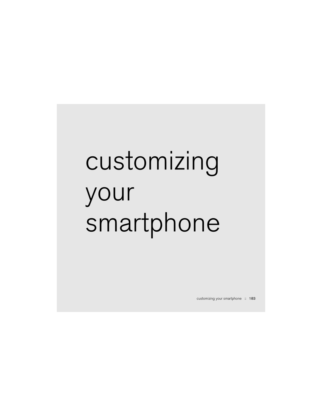 Palm 650 manual Customizing your smartphone 