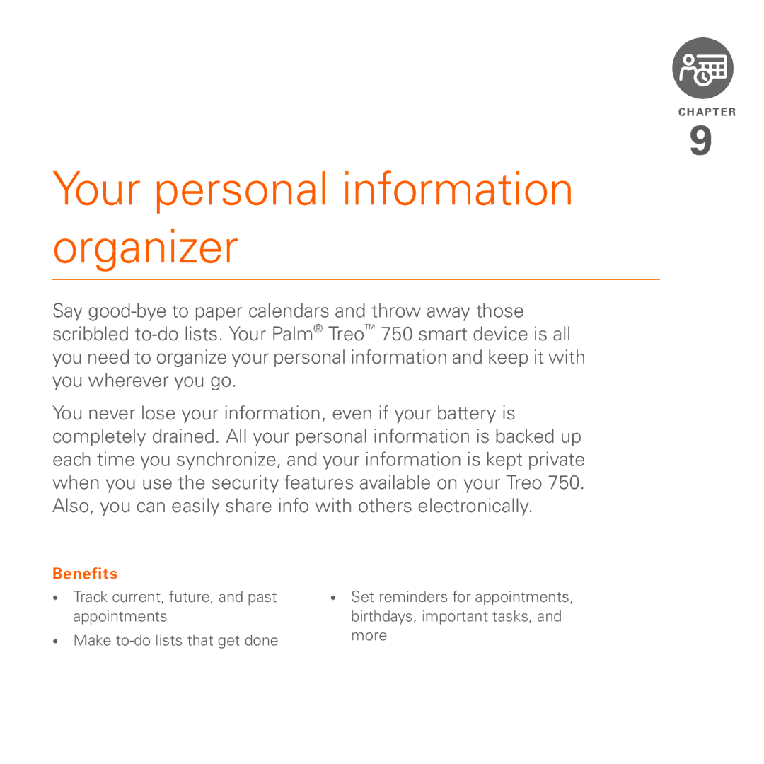 Palm 750 manual Your personal information organizer 