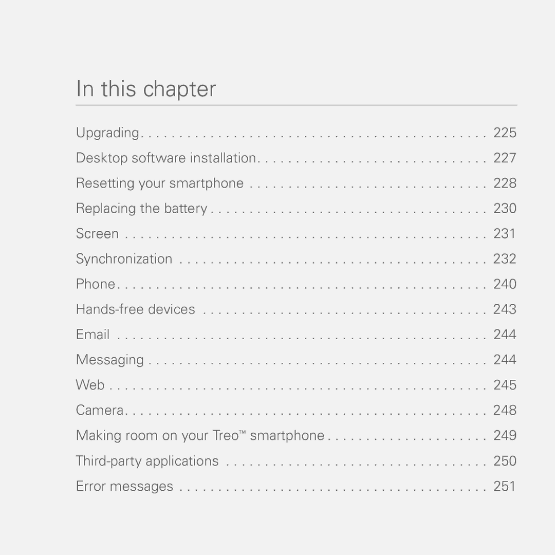 Palm 755P manual This chapter 