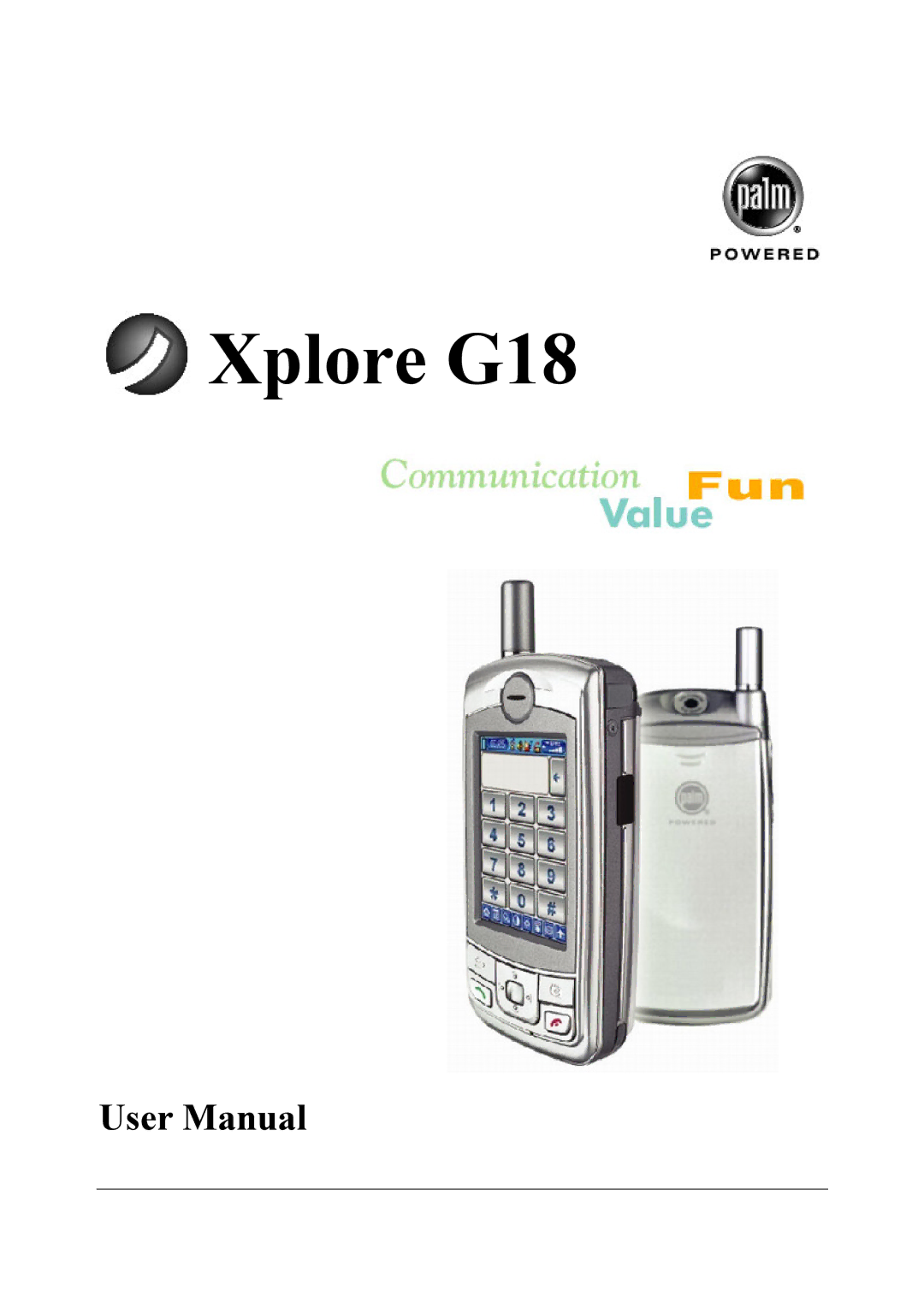 Palm user manual Xplore G18 