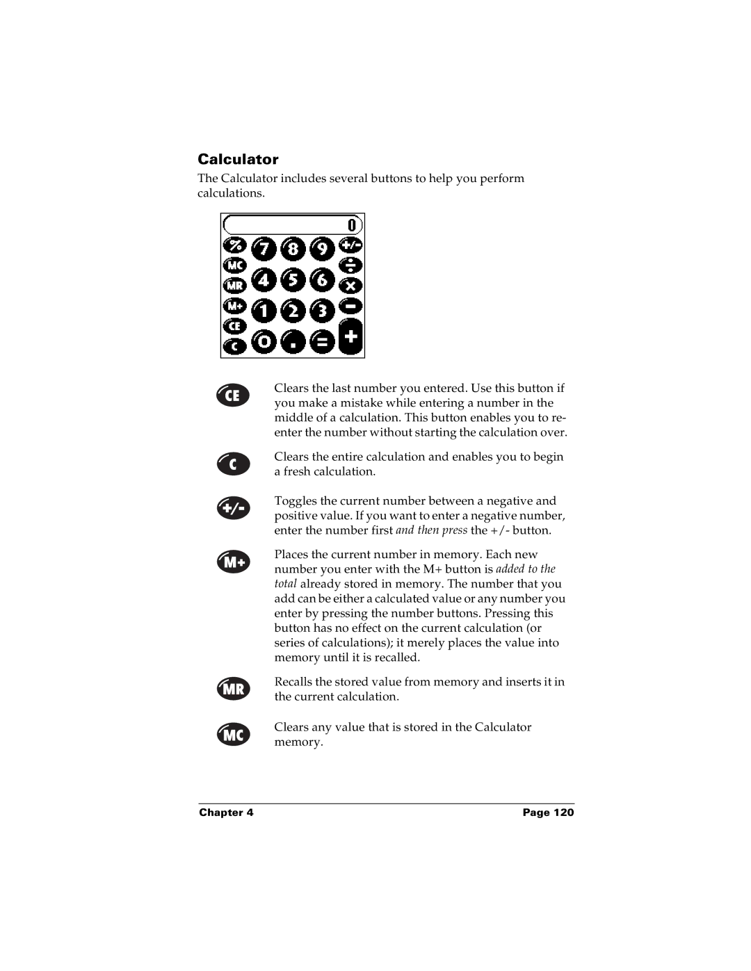 Palm m100 manual Calculator 