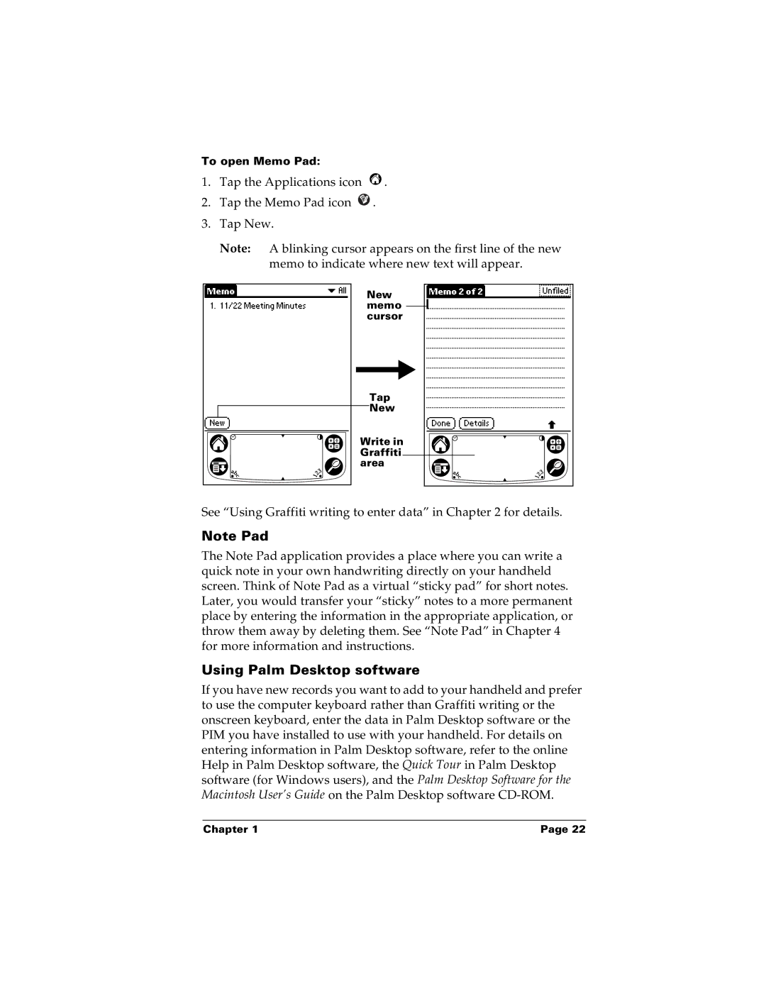 Palm m100 manual Using Palm Desktop software 