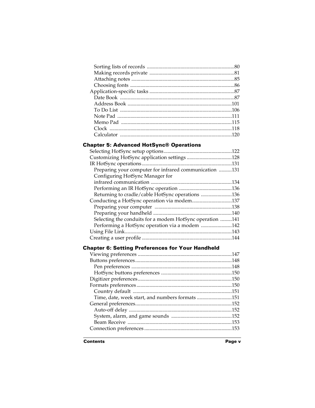 Palm m100 manual Advanced HotSync Operations 