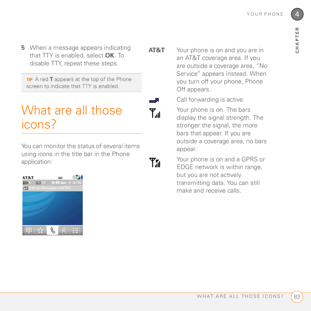 Palm PDA CentroTM Smart Device manual What are all those, Icons? 