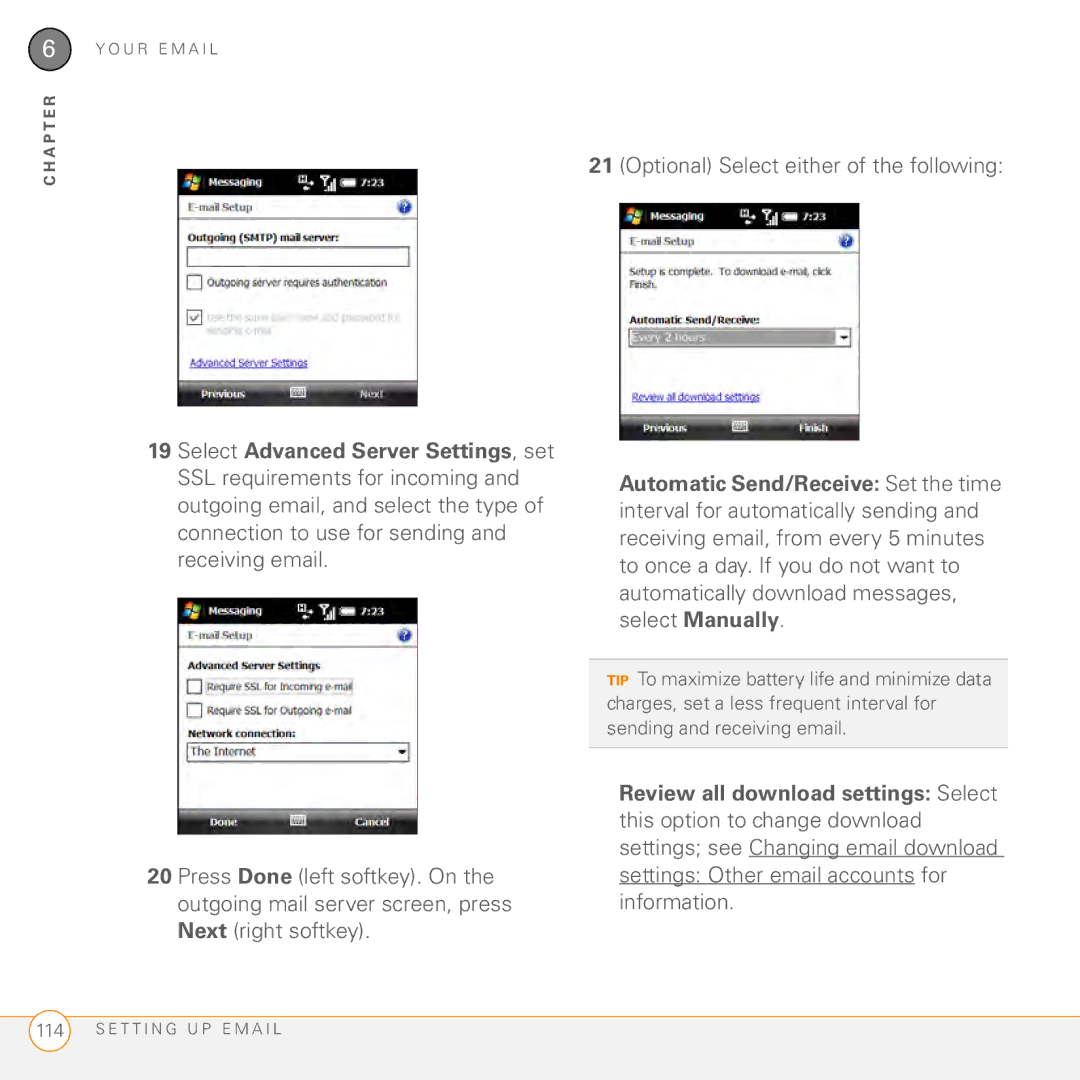 Palm PMG0501000P manual Review all download settings Select 