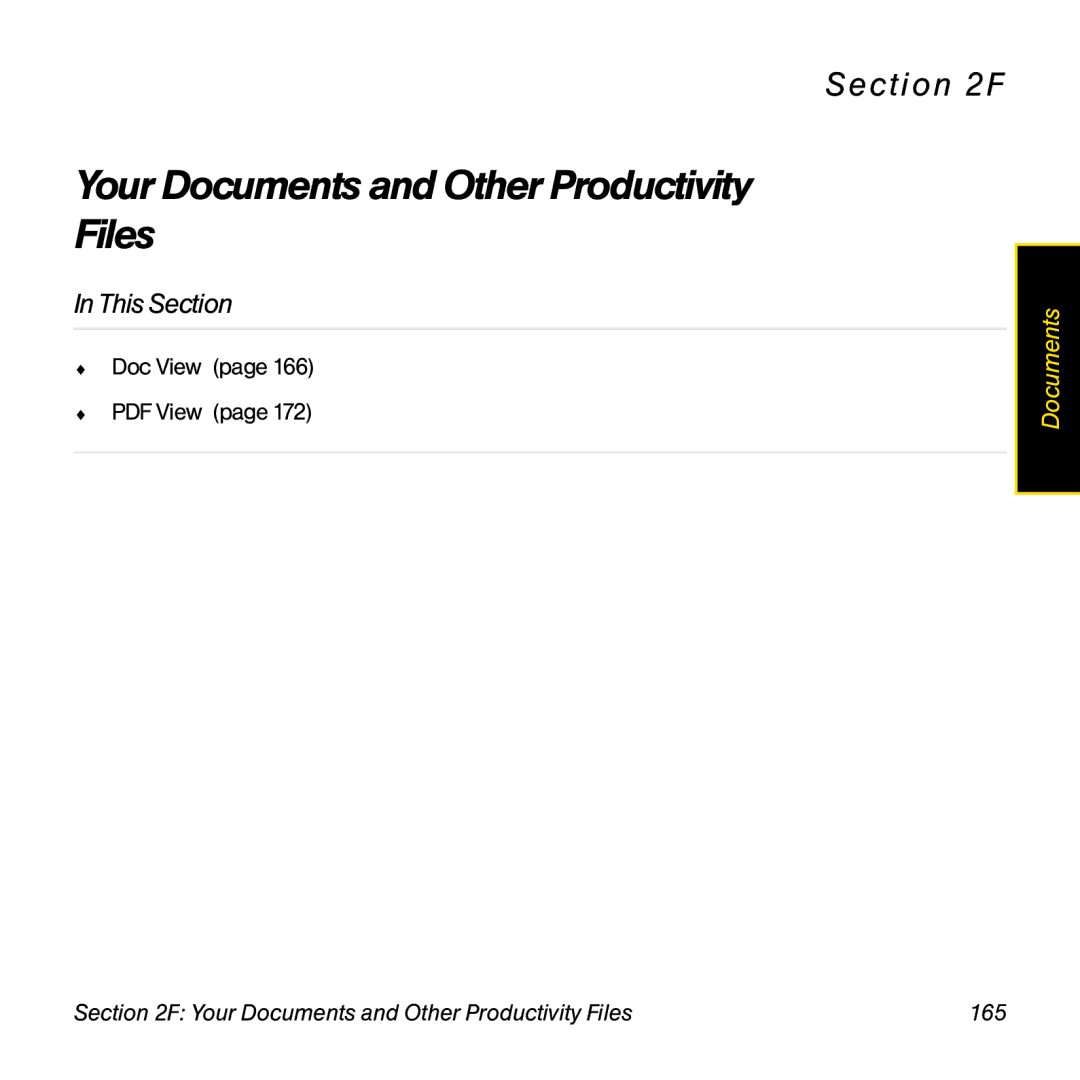 Palm Pre manual Your Documents and Other Productivity Files 165 