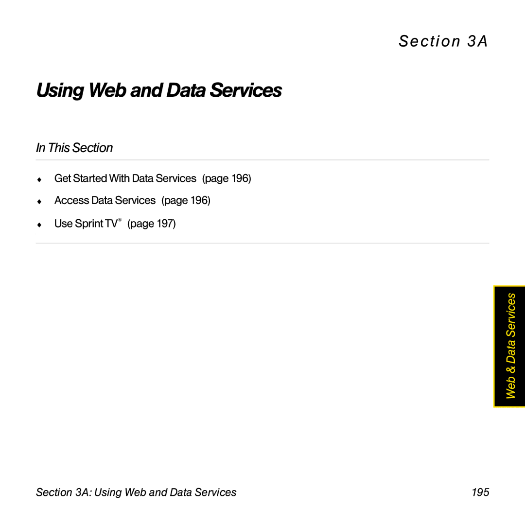 Palm Pre manual Using Web and Data Services 195 