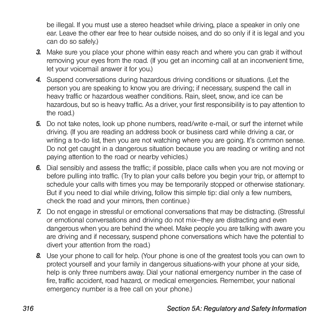 Palm Pre manual Regulatory and Safety Information 