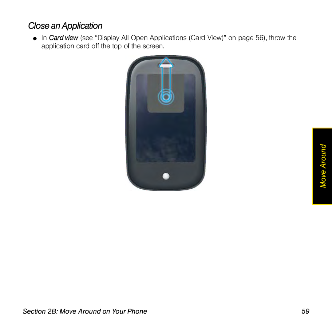 Palm Pre manual Close anApplication 