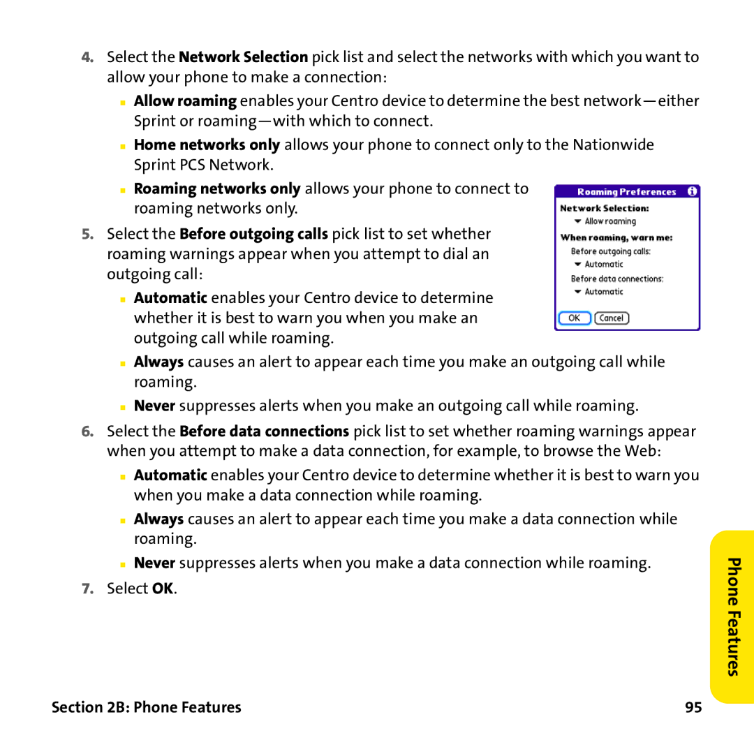 Palm PTR690HKP manual Phone Features 